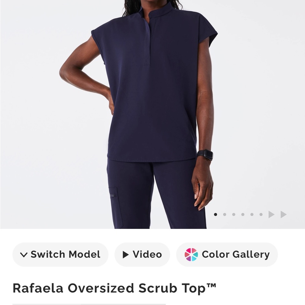 Figs RAFAELA Women's Navy Scrub Top
